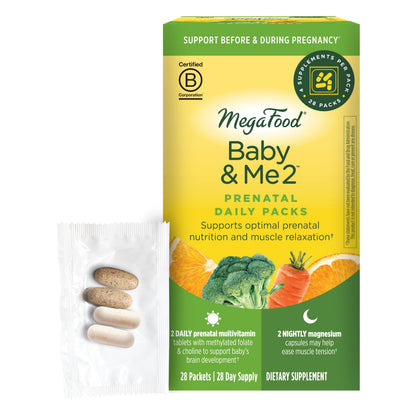 MegaFood - Baby and Me 2 Prenatal Daily Packs - 28 ct