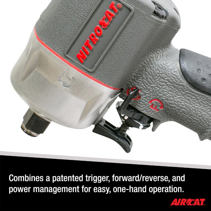 AIRCAT 1056-XL 1/2-Inch Nitrocat Composite Compact Impact Wrench 750 ft-lbs
