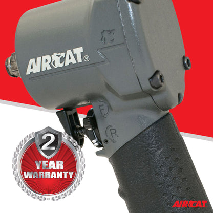 AIRCAT 1057-TH 1/2-Inch Stubby Impact Wrench 700 ft-lbs