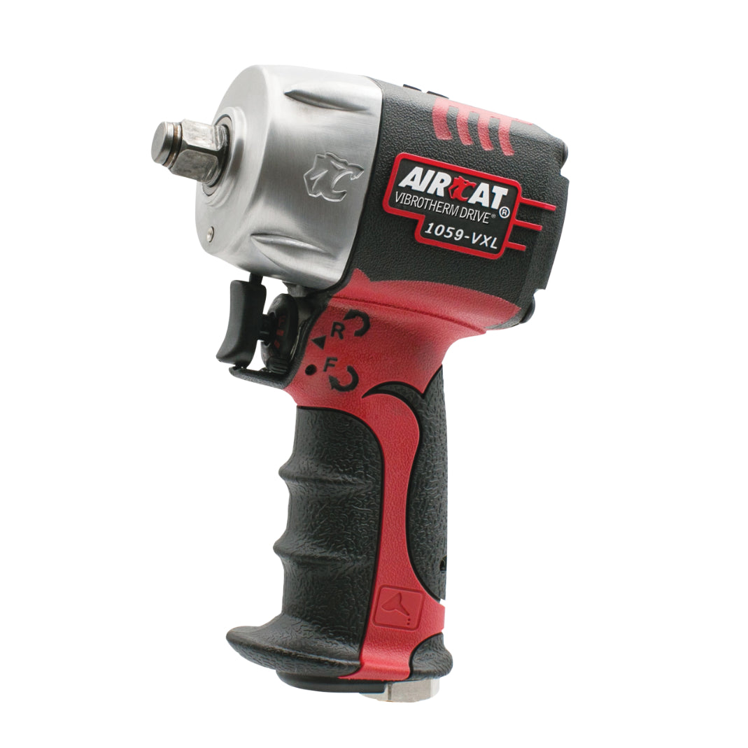 AIRCAT 1059-VXL 3/8" VIBROTHERM DRIVE Compact Impact,Red, Black, Silver