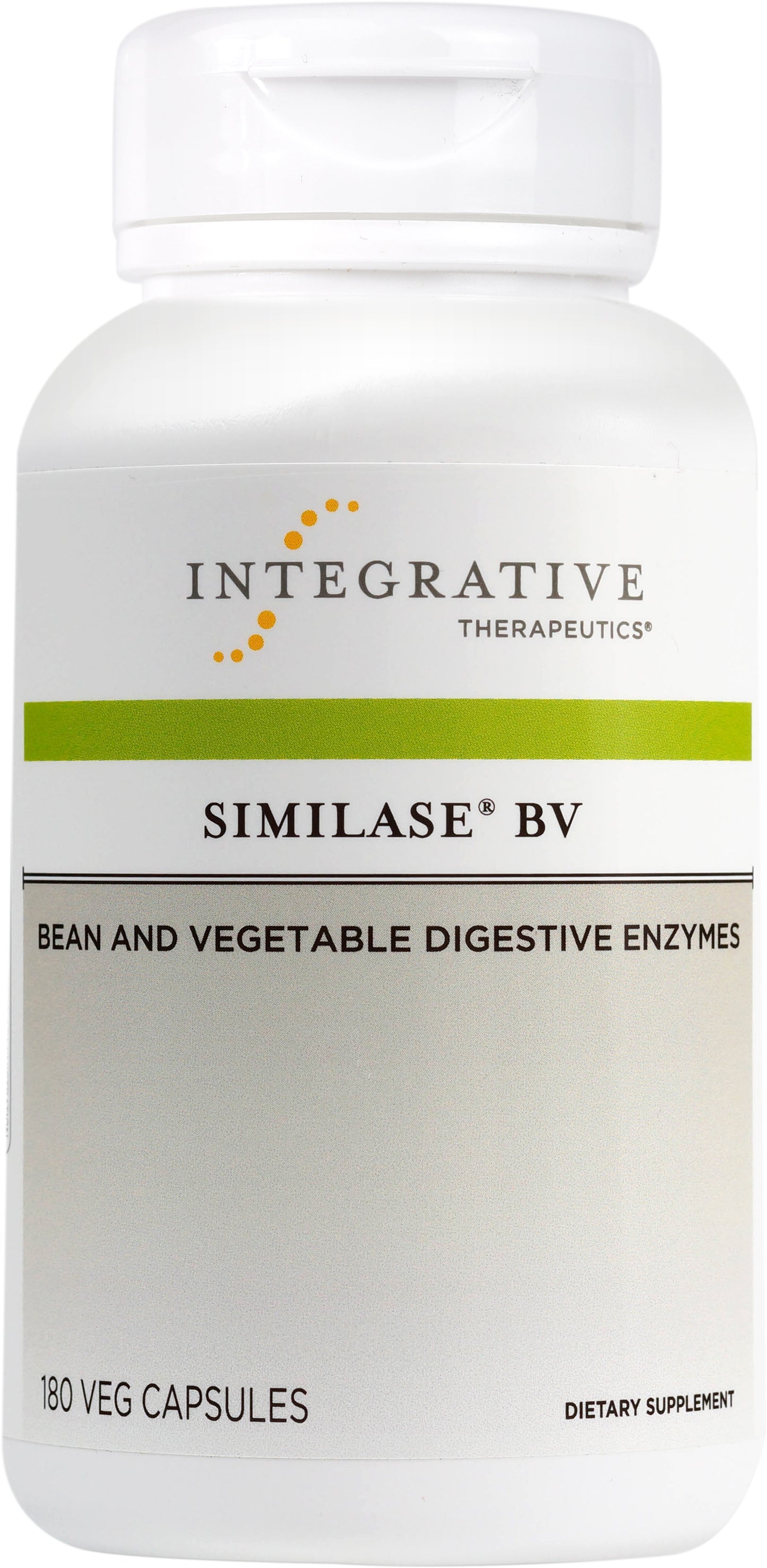Integrative Therapeutics Similase BV - Physician Developed Digestive Enzymes for Digestion of Beans and Vegetables* - Includes Alpha-Galactosidase - Dairy Free - 180 Vegetable Capsules