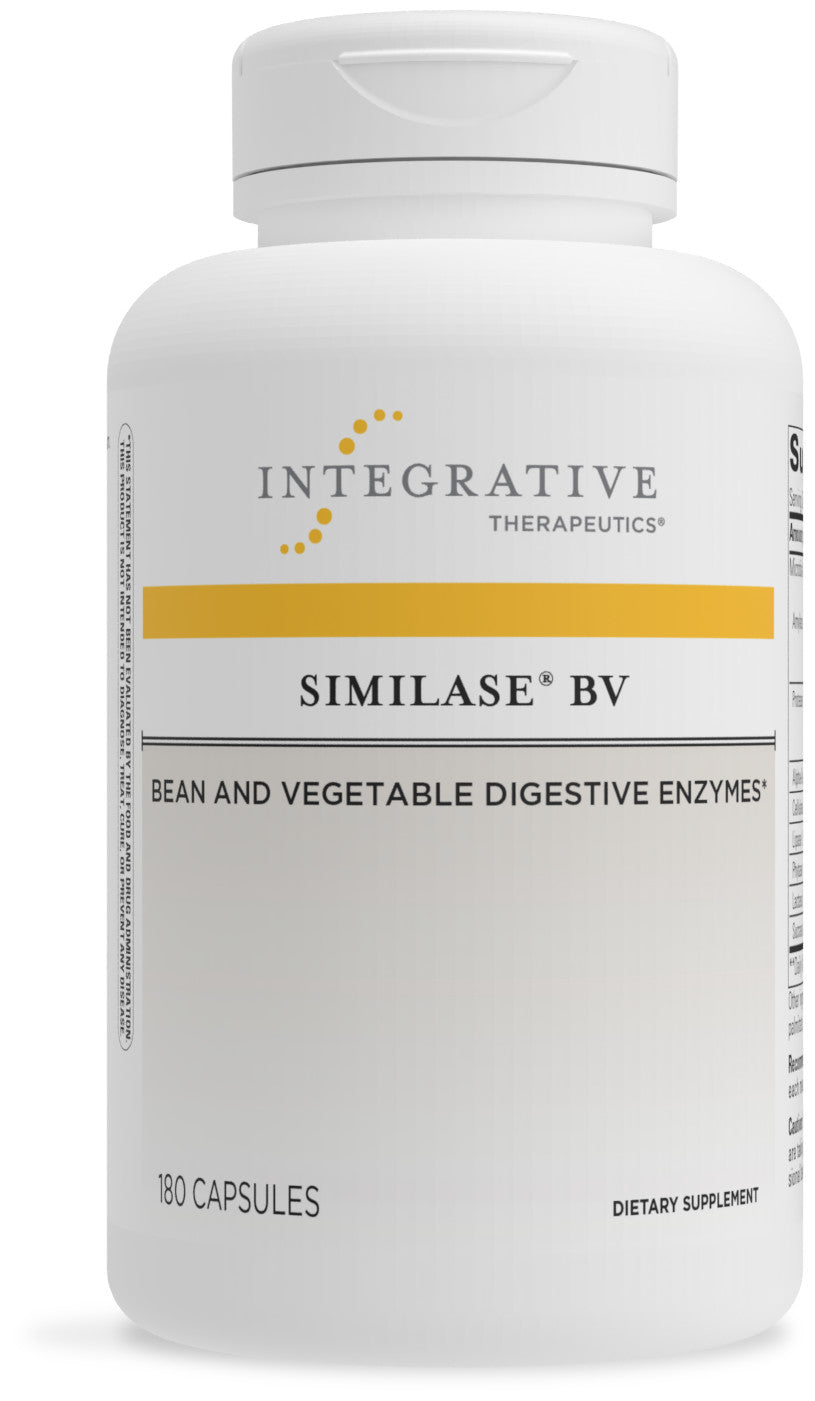 Integrative Therapeutics Similase BV - Physician Developed Digestive Enzymes for Digestion of Beans and Vegetables* - Includes Alpha-Galactosidase - Dairy Free - 180 Vegetable Capsules