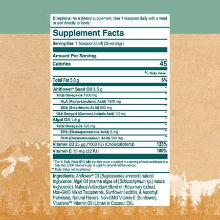 Wiley's Finest Catch Free Vegan Omega 3 Liquid Supplement, Organic Plant-Based Algae Oil DHA + EPA Fatty Acids, Fish Oil Alternative, Supports Heart, Brain, Joint Health, Non-GMO, 4oz Mango Flavor