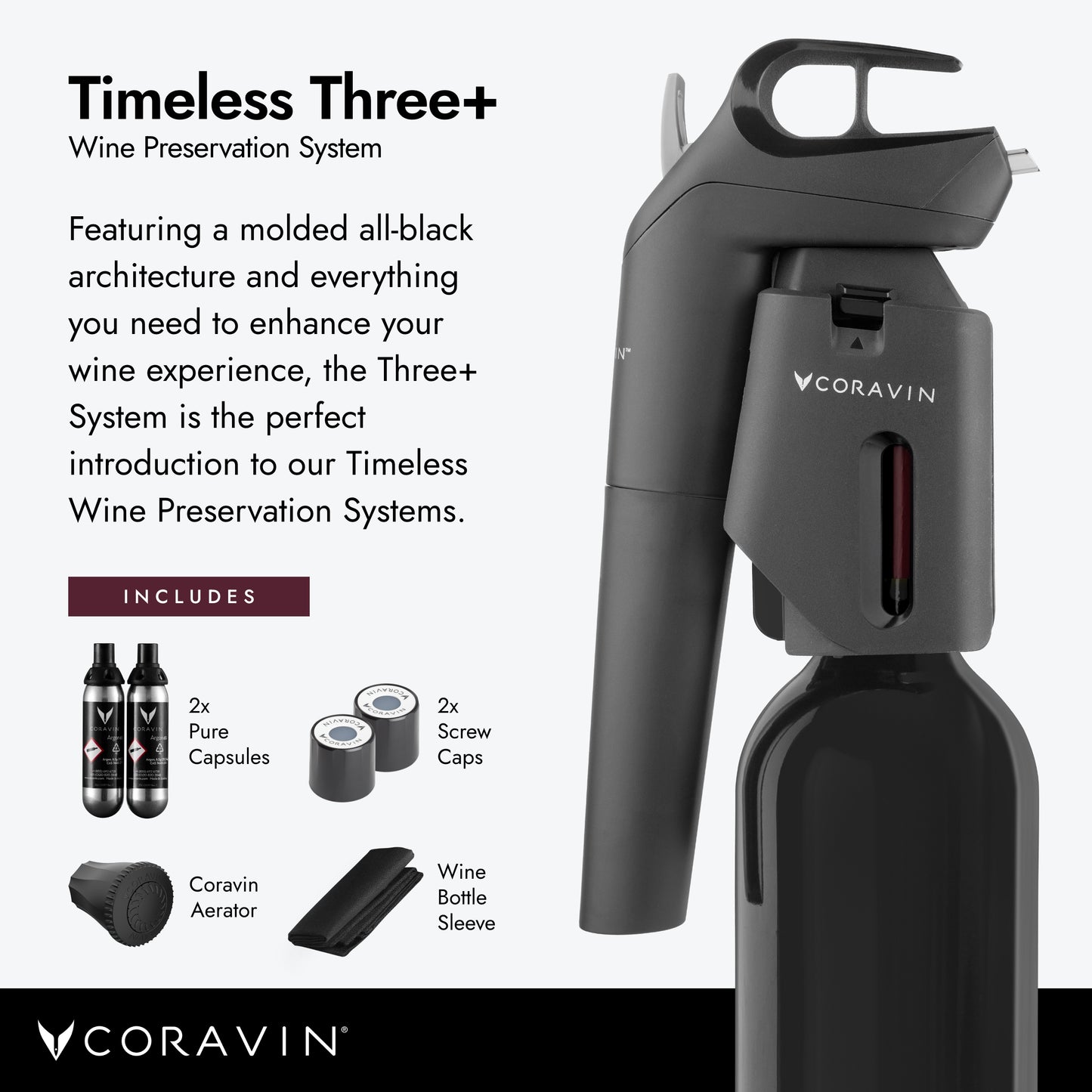 Coravin Timeless Three + Wine Preservation System