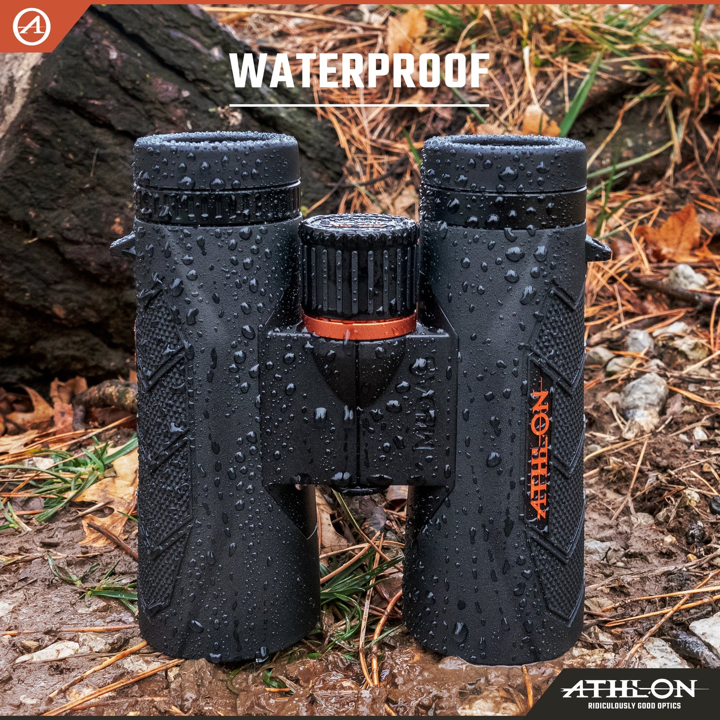 Athlon Optics 8x42 Midas G2 UHD Black Binoculars with Eye Relief for Adults and Kids, High-Powered Binoculars for Hunting, Birdwatching, and More