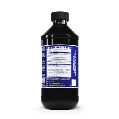 Quantum EPA/DHA, 8 fl oz - Quantum Fish Oil Concentrate for Heart and Joint Health, Lemon Flavor