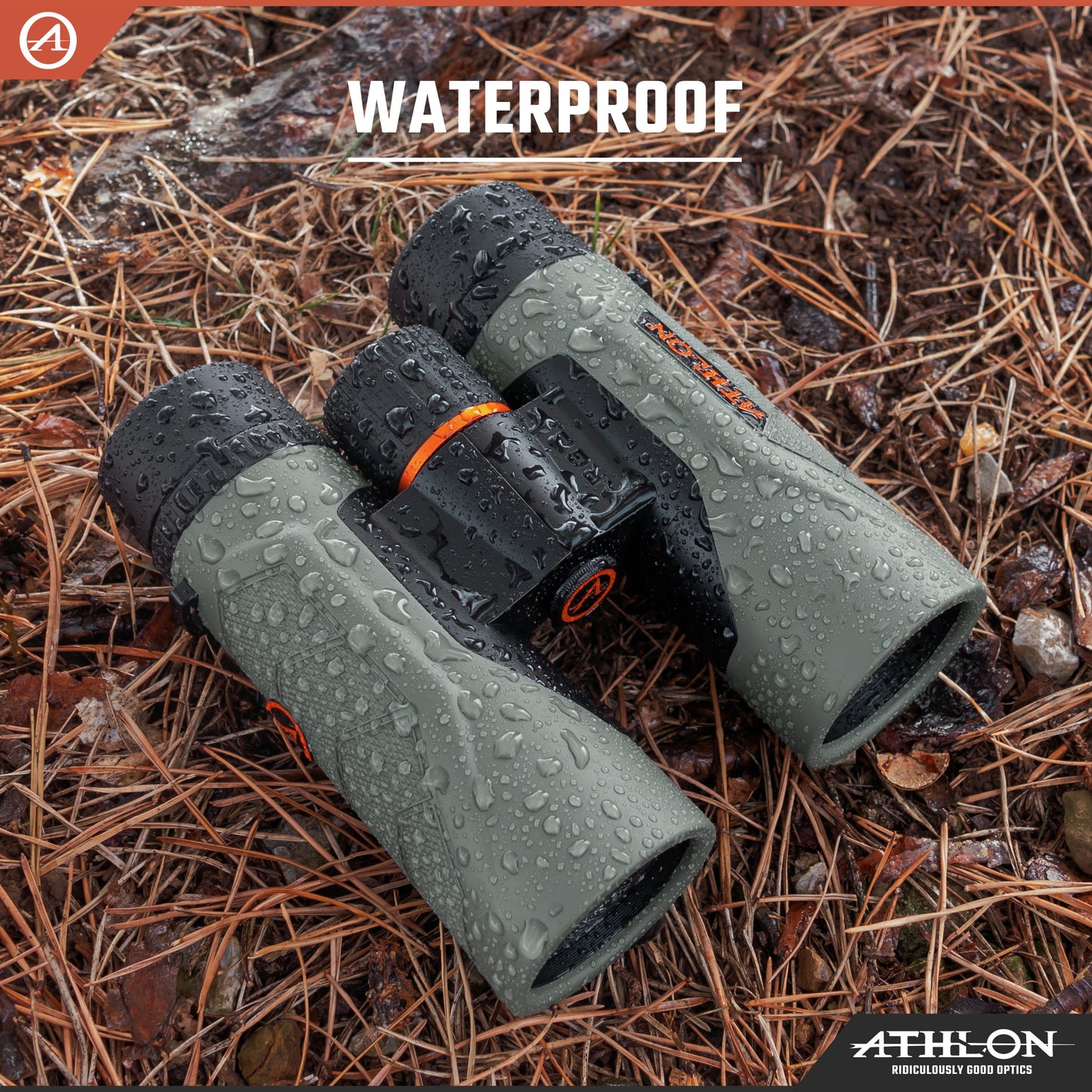 Athlon Optics 10x42 Argos G2 HD Gray Binoculars with Eye Relief for Adults and Kids, High-Powered Binoculars for Hunting, Birdwatching, and More