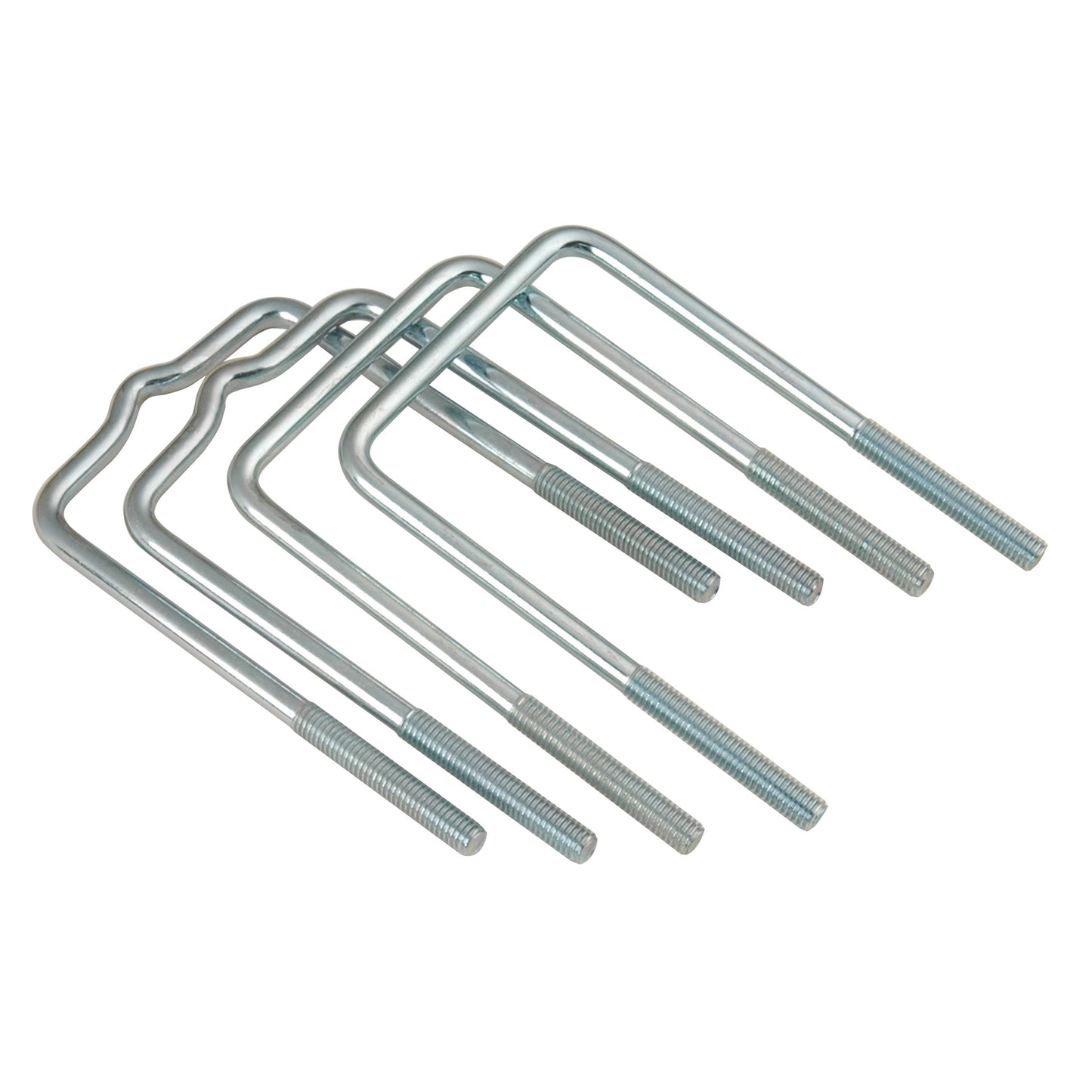 CE Smith - 11416 Straight (2) & Formed (2) Square U-bolt Kit - 3/8" x 3-1/2" x 6"