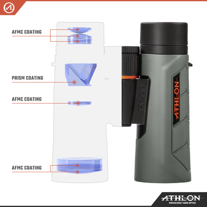 Athlon Optics 8x42 Talos G2 HD Binoculars with Eye Relief for Adults and Kids, High-Powered Binoculars for Hunting, Birdwatching, and More
