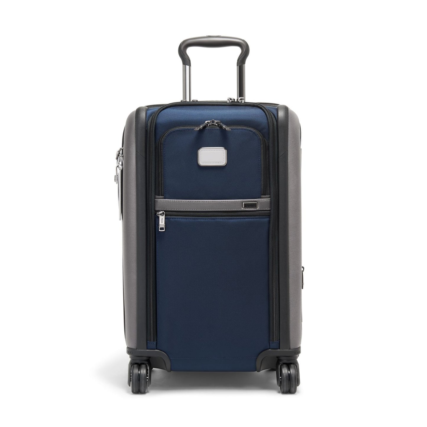 TUMI - Alpha Dual Access Expandable Carry-On Luggage - Zipper Expansion - Durable Ballistic Nylon Lightweight Suitcase -TSA Lock Tracer - Navy/Grey