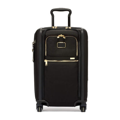 TUMI - Alpha 3 International Dual Access 4 Wheeled Carry-On Luggage - 22 Inch Rolling Suitcase for Men and Women - Black/Gold