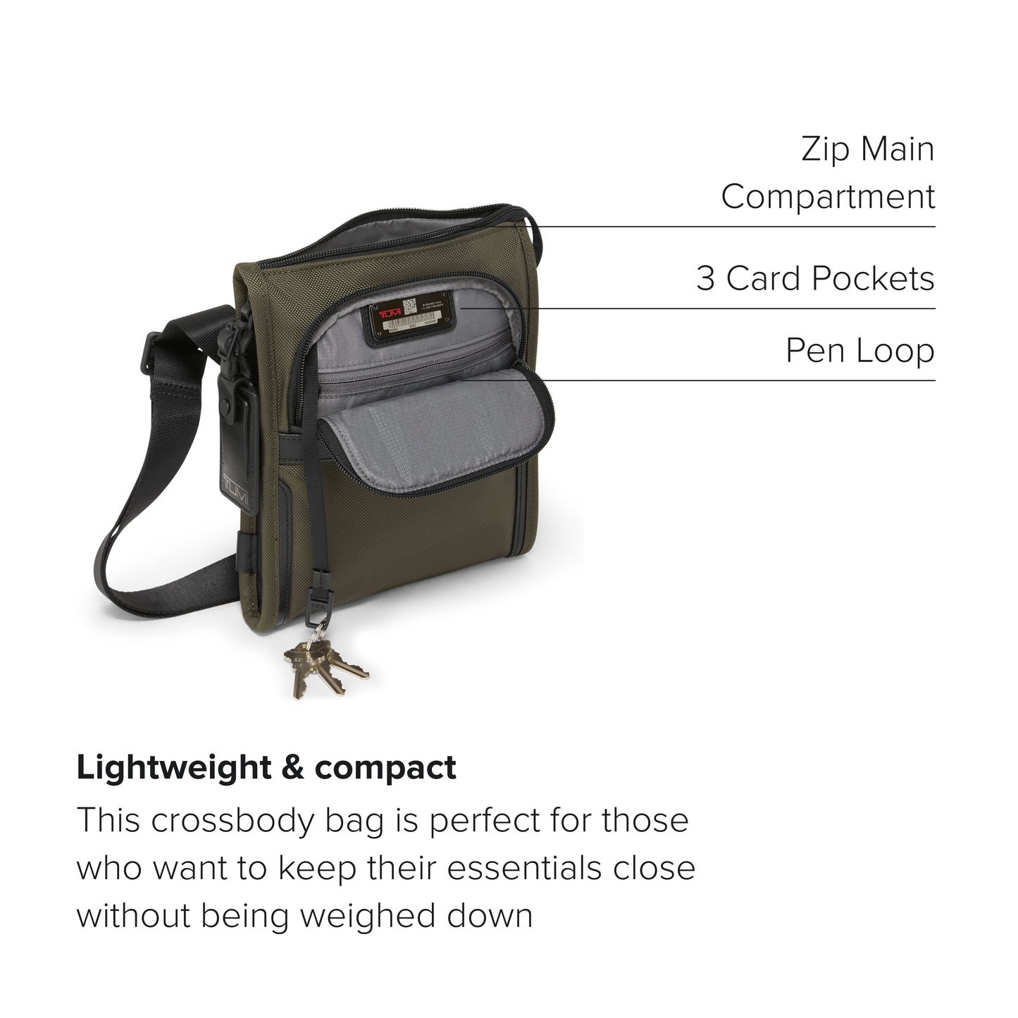 TUMI - Alpha Pocket Bag (Small) - Olive Night