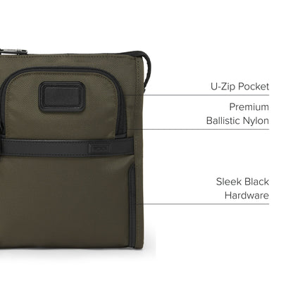 TUMI - Alpha Pocket Bag (Small) - Olive Night