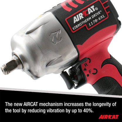 AIRCAT 1178-VXL 1/2-Inch Vibrotherm Drive Composite Impact Wrench 1300 ft-lbs