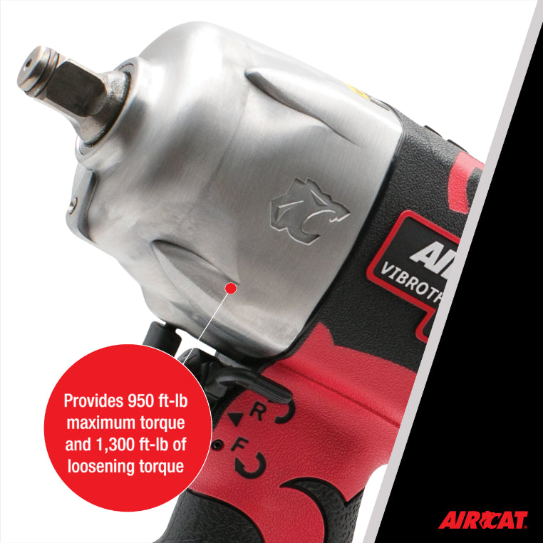 AIRCAT 1178-VXL 1/2-Inch Vibrotherm Drive Composite Impact Wrench 1300 ft-lbs