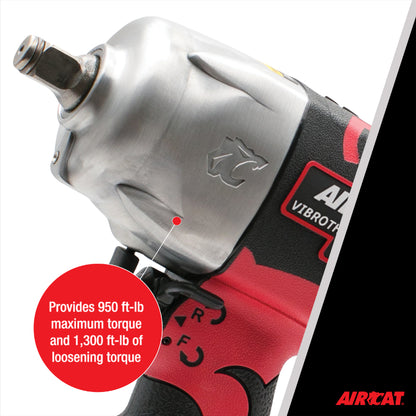 AIRCAT 1178-VXL 1/2-Inch Vibrotherm Drive Composite Impact Wrench 1300 ft-lbs