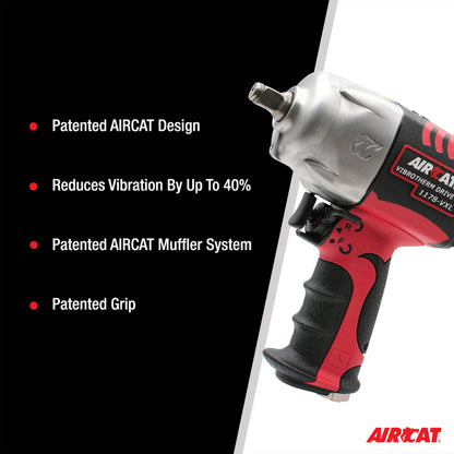 AIRCAT 1178-VXL 1/2-Inch Vibrotherm Drive Composite Impact Wrench 1300 ft-lbs