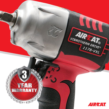 AIRCAT 1178-VXL 1/2-Inch Vibrotherm Drive Composite Impact Wrench 1300 ft-lbs