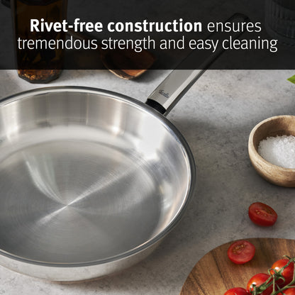 Fissler Steelux Pro Stainless Steel Fry Pan, 9.5"