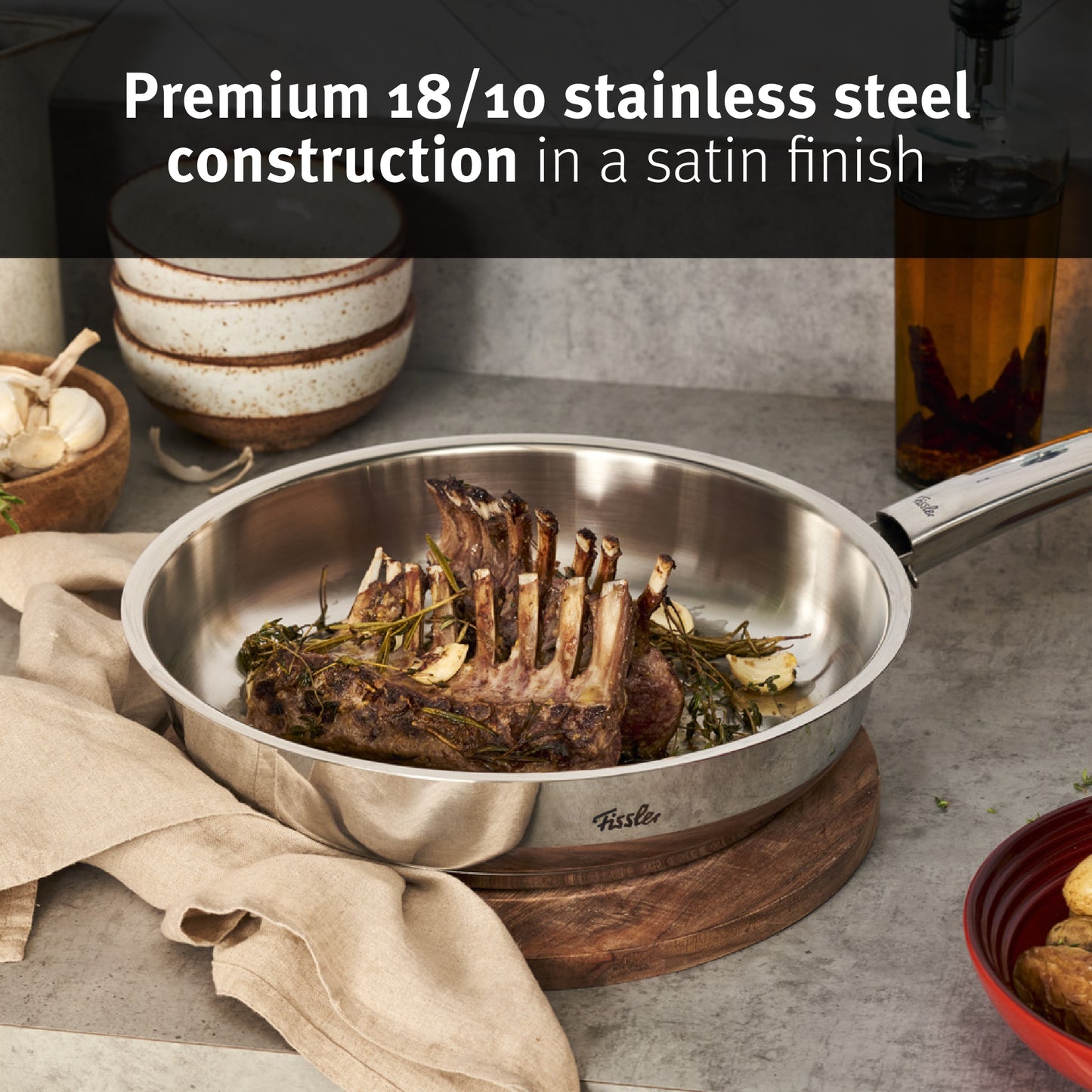 Fissler Steelux Pro Stainless Steel Fry Pan, 11"