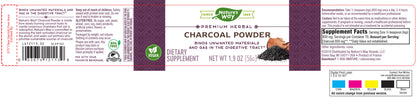 NATURES WAY COCONUT CHARCOAL POWDER, 2 Ounce