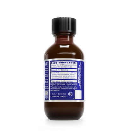 Quantum Resveratrol, 2 fl oz - Probiotic-Fermented Formula for Quantum-State Antioxidant, Cardiovascular, Immune and Anti-Aging Support