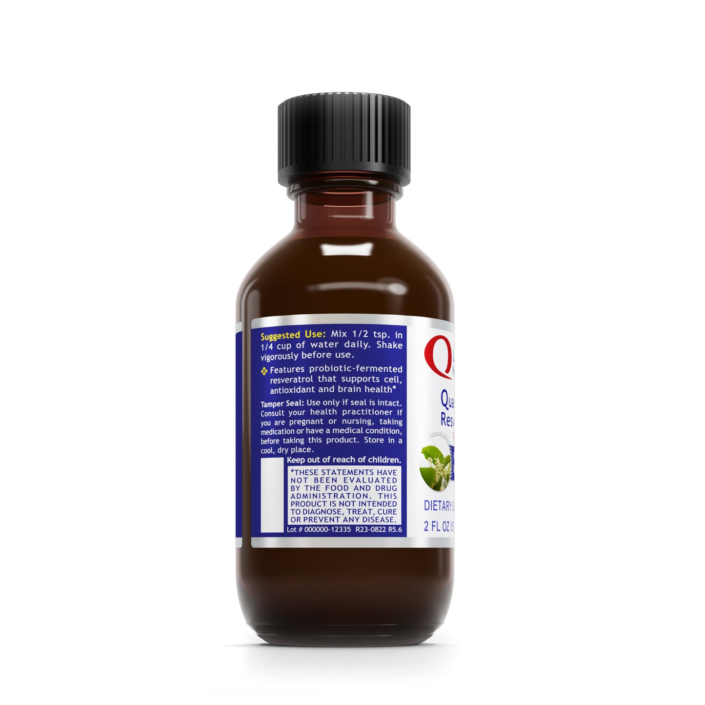 Quantum Resveratrol, 2 fl oz - Probiotic-Fermented Formula for Quantum-State Antioxidant, Cardiovascular, Immune and Anti-Aging Support