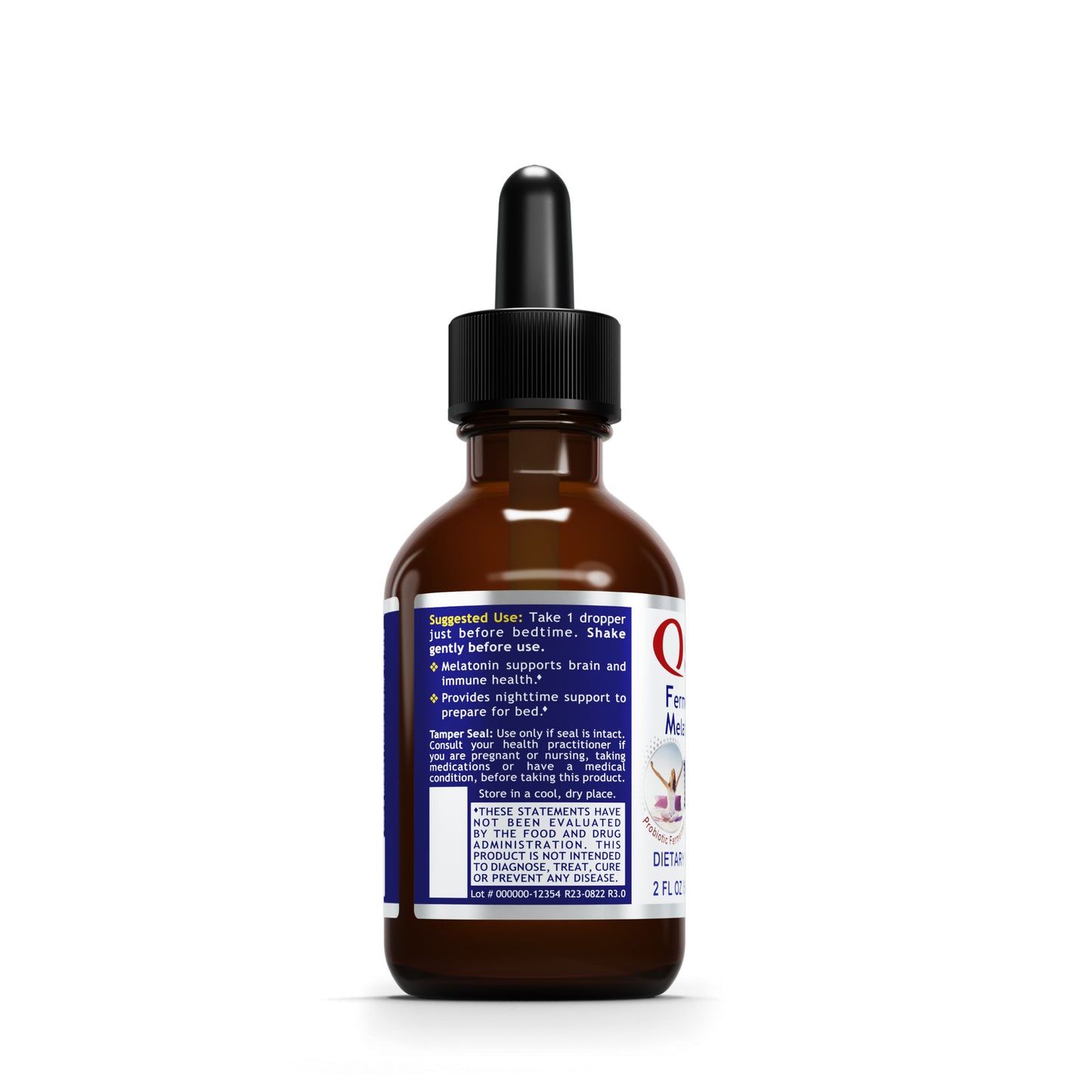 Quantum Melatonin Drops - Probiotic-Fermented Melatonin for Quantum Brain, Sleep, and Immune Support