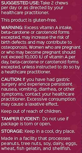 Bariatric Advantage Multi Chewy Bite, Soft Chew Multivitamin for Bariatric Surgery Patients Including Gastric Bypass and Bariatric Sleeve - Black Grape Flavor, 60 Count