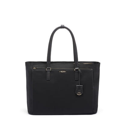 TUMI Bailey Business Tote - Travel Tote for Women & Men - Laptop Tote for Business Trips or Personal Travel - Computer Tote with 15" Padded Laptop Compartment - Nylon Tote Bag - Black