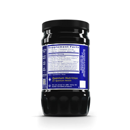Quantum Greens, 10oz Powder - Super Nutrition Greens Formula with Grass-Plus Blend for Quantum-State Health and Vitality Support