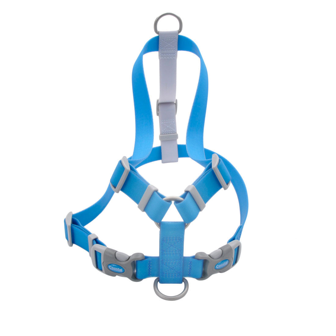 Coastal - Pro Waterproof Dog Harness - Durable and Adjustable - Aqua Blue - 3/4‚Äù x 16"-24‚Äù