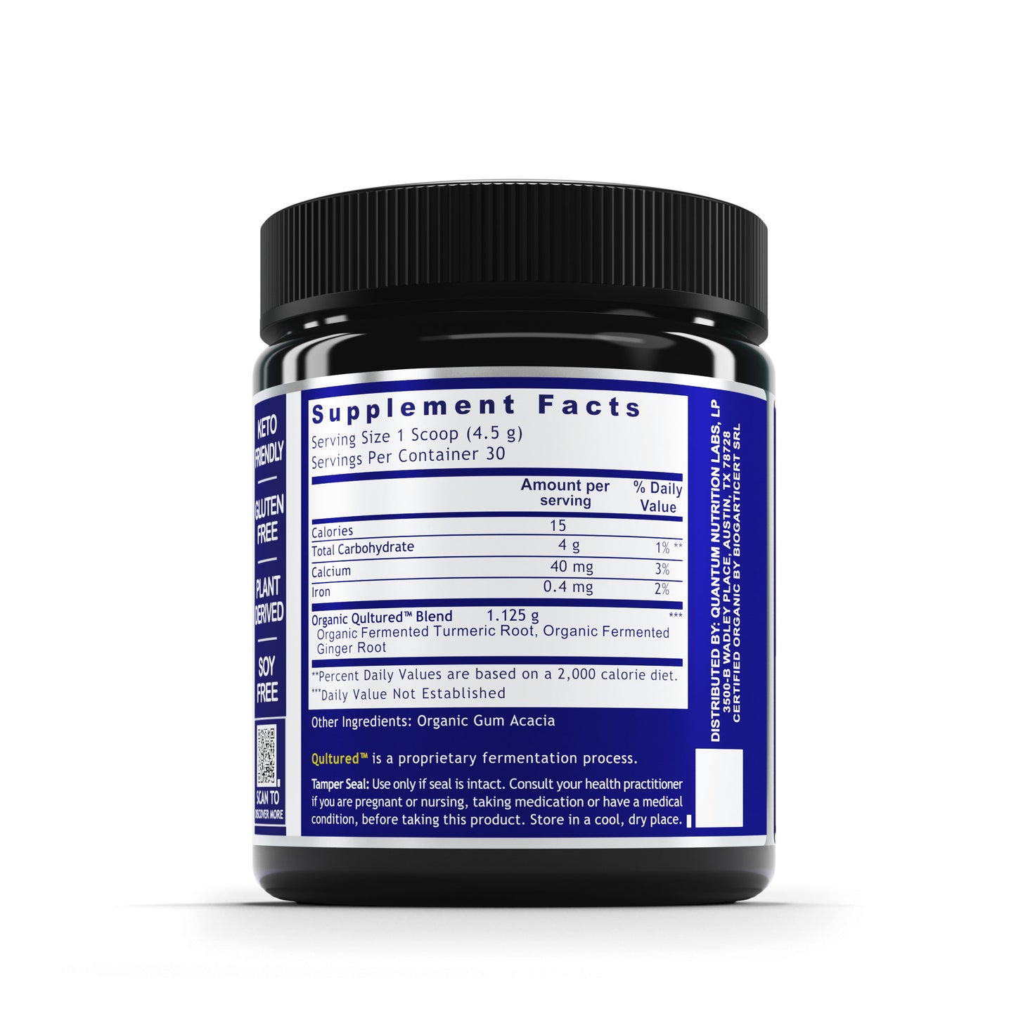 Qultured Turmeric Blend, 4.7 Oz Powder
