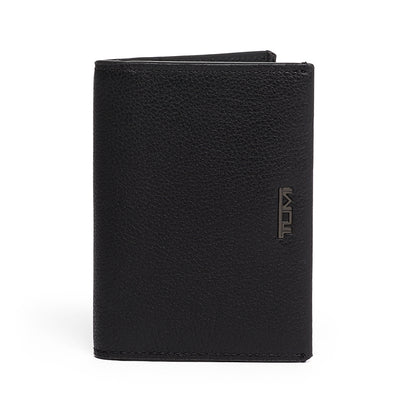 TUMI - Nassau Folding Card Case Wallet for Men - Black Texture