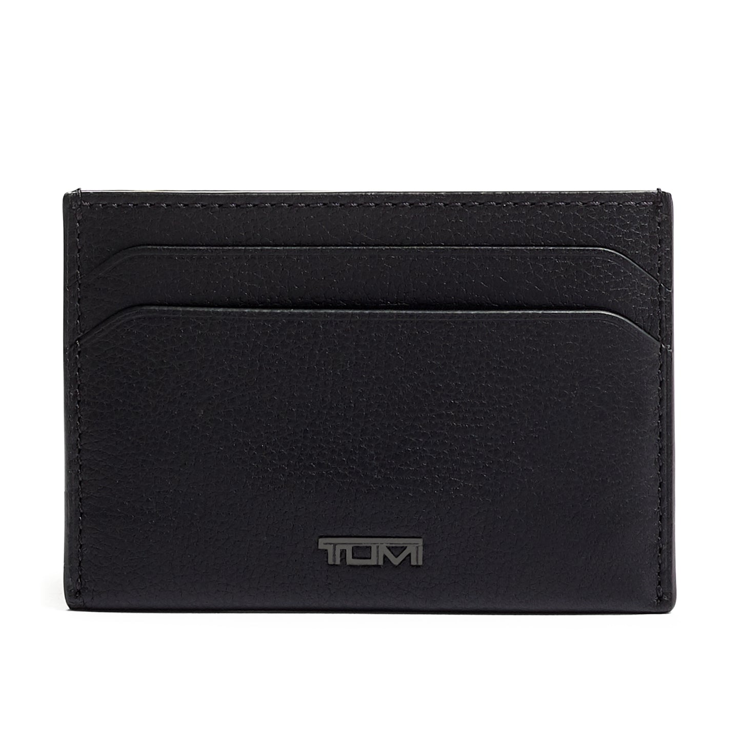 TUMI - Nassau Money Clip Card Case Wallet - Slim Card Holder Wallet for Men & Women - Nappa Leather Material - Textured Black