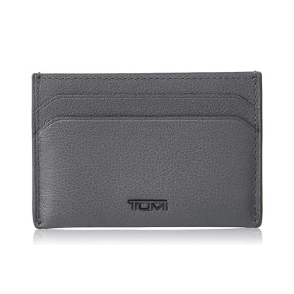 TUMI - Nassau Slim Card Case Wallet for Men - Grey Texture