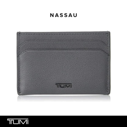 TUMI - Nassau Slim Card Case Wallet for Men - Grey Texture