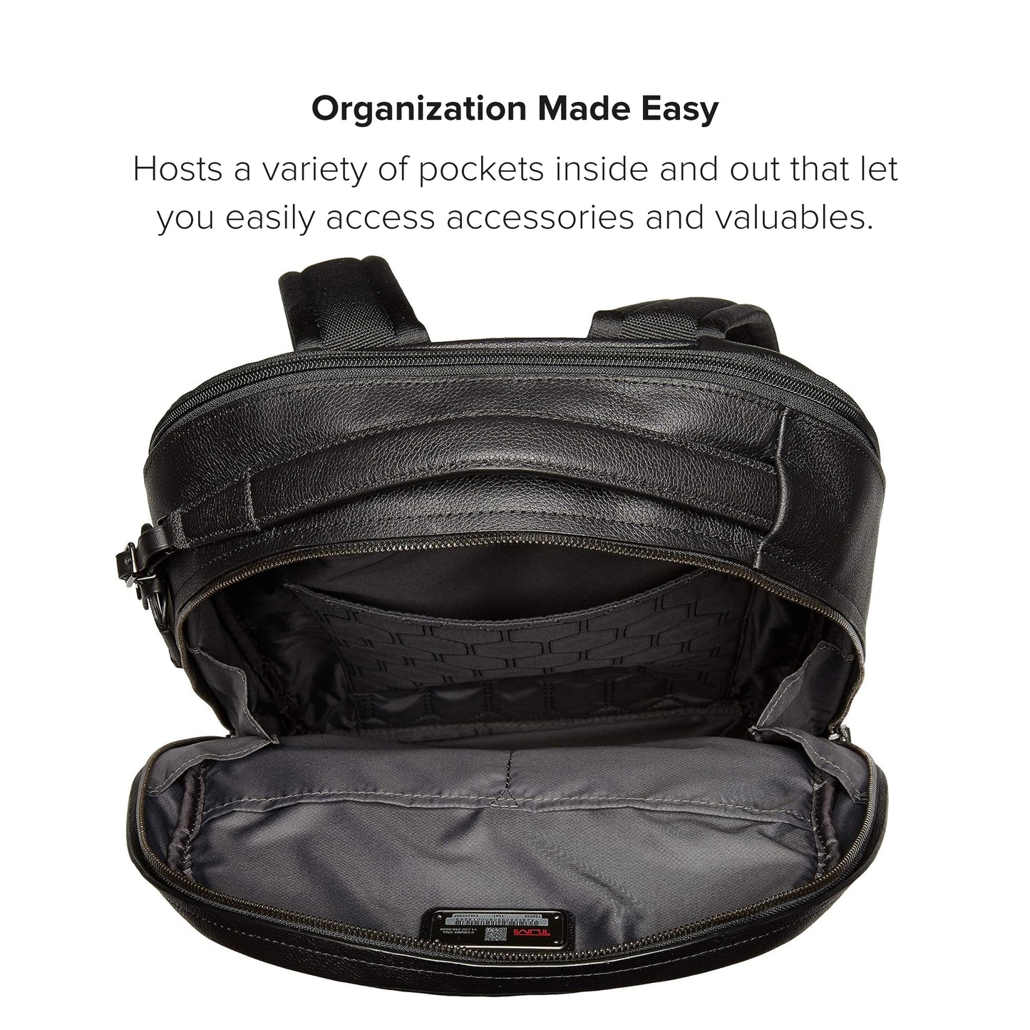 TUMI - Harrison Warren Backpack - 15-Inch Laptop Backpack - Stylish Women's & Men's Backpack for Travel & Business - Black Leather