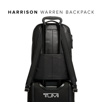 TUMI - Harrison Warren Backpack - 15-Inch Laptop Backpack - Stylish Women's & Men's Backpack for Travel & Business - Black Leather
