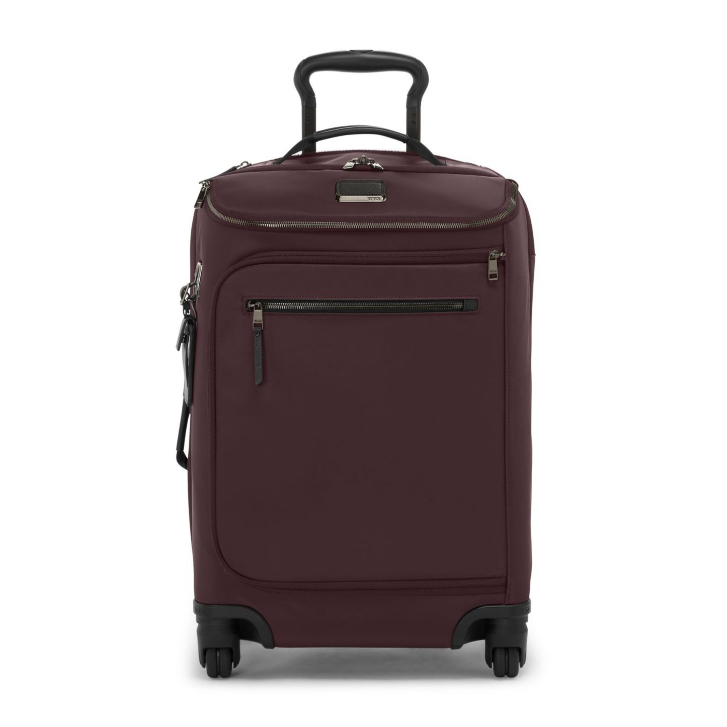 TUMI - Voyageur Leger International Carry-On - Travel Luggage for Men & Women - Roller Suitcase with USB-C Charging Port - Deep Plum