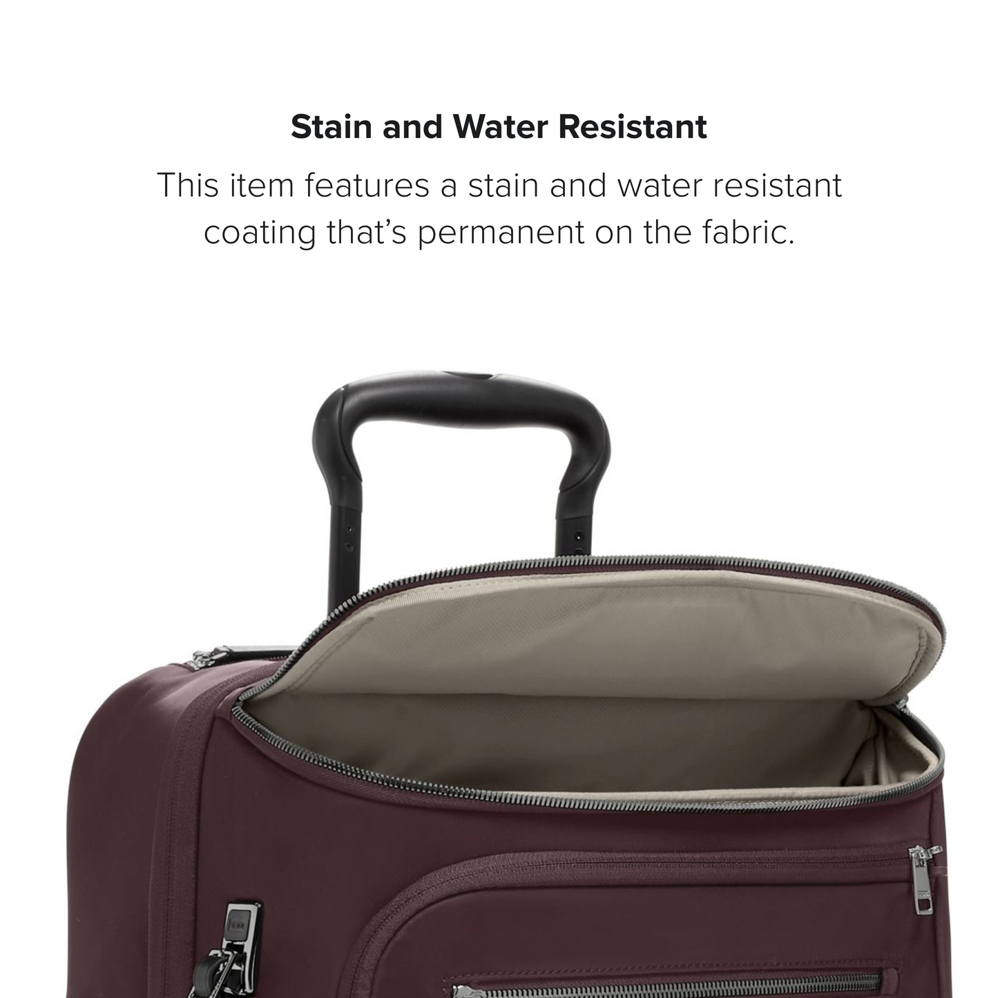 TUMI - Voyageur Leger International Carry-On - Travel Luggage for Men & Women - Roller Suitcase with USB-C Charging Port - Deep Plum