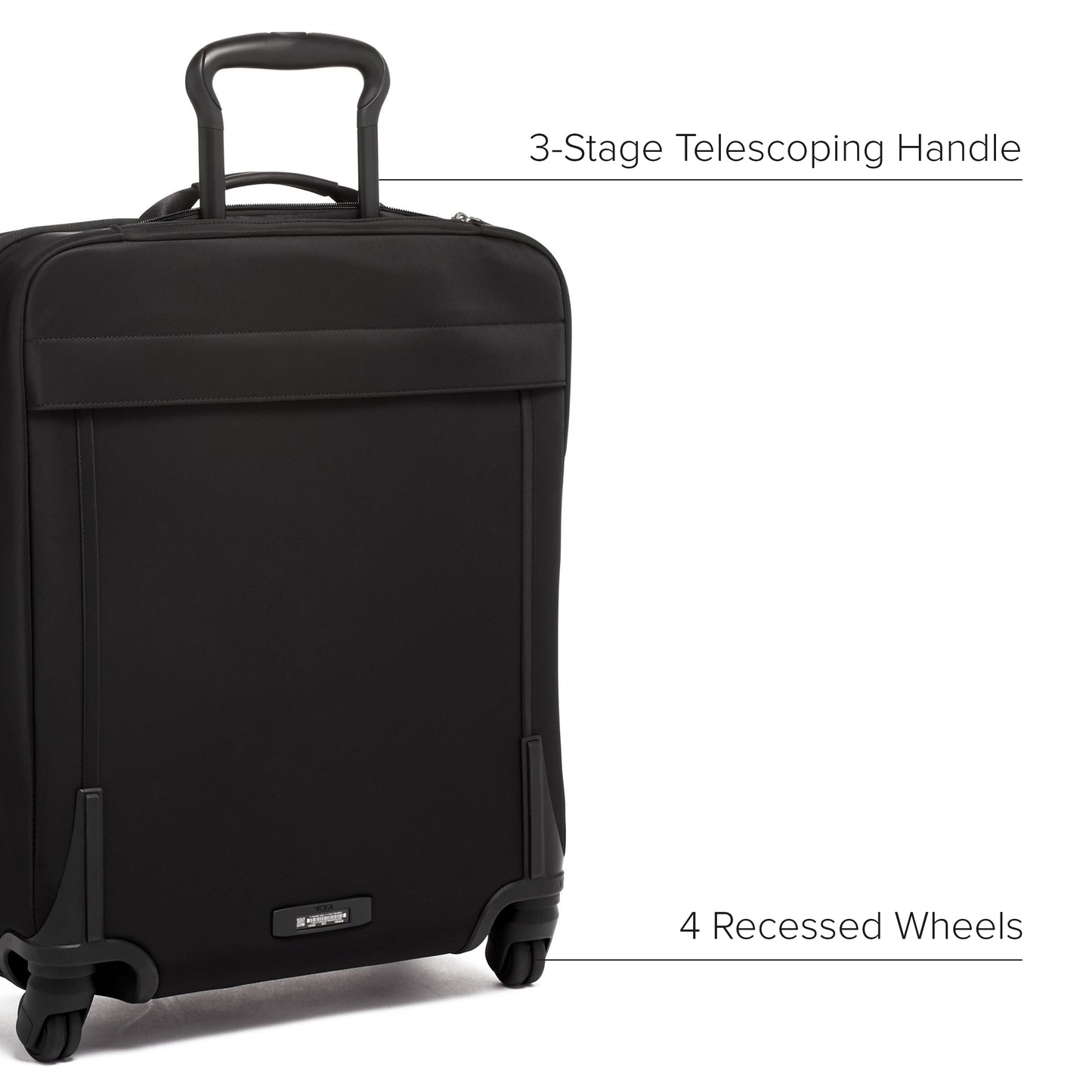 TUMI - Voyageur Leger 4 Wheeled Luggage - Women's Lightweight and Spacious, Sleek Silhouette, Durable Premium Suitcase - Black & Gunmetal