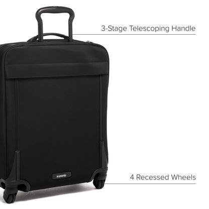 TUMI - Voyageur Leger 4 Wheeled Luggage - Women's Lightweight and Spacious, Sleek Silhouette, Durable Premium Suitcase - Black & Gunmetal