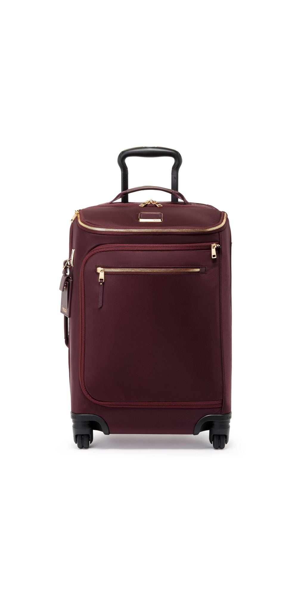 TUMI - Voyageur Leger International Carry-On - Travel Luggage for Men & Women - Roller Suitcase with USB-C Charging Port - Beetroot