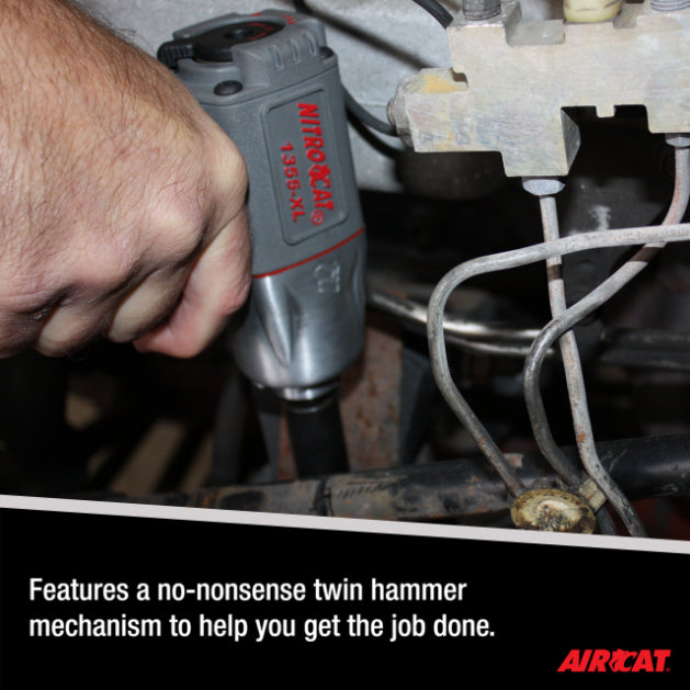 AIRCAT 1355-XL 3/8-Inch Nitrocat Composite Impact Wrench 700 ft-lbs