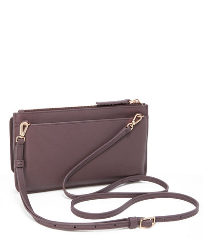TUMI - Belden SLG Wallet Crossbody - Dark Mauve