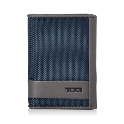 TUMI - Alpha Gusseted Card Case - Navy/Grey