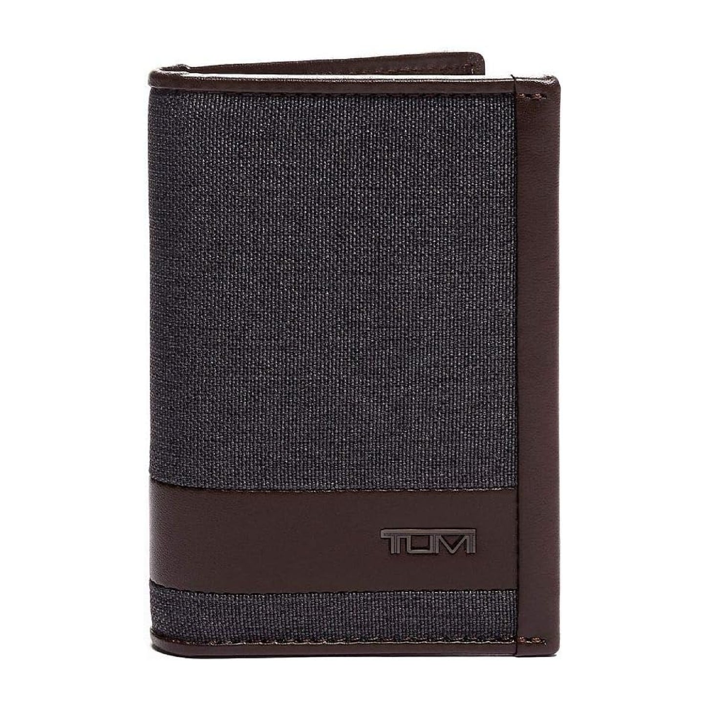 TUMI - Alpha Multi Window Card Case - Slim Profile Men's Wallet With ID Windows - Anthracite/Brown