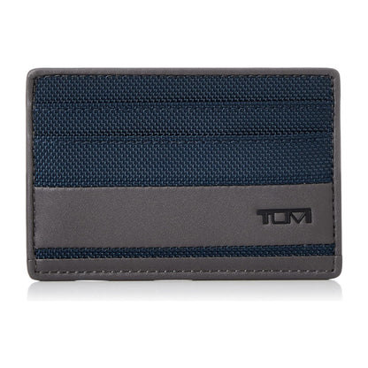 TUMI - Alpha Slim Card Case - Slim Billfold Wallet for Travel - Slip Pocket Wallet - Small Wallet - 2.8" X 4.1" X 0.2" - Navy/Grey