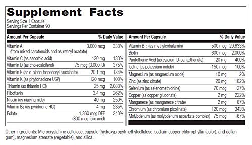 Bariatric Advantage Ultra Solo Without Iron Daily Multivitamin for Gastric Bypass Surgery and Sleeve Gastrectomy Patients, Includes Vitamin B12, C, D, K, Thiamin and Copper - 90 Count